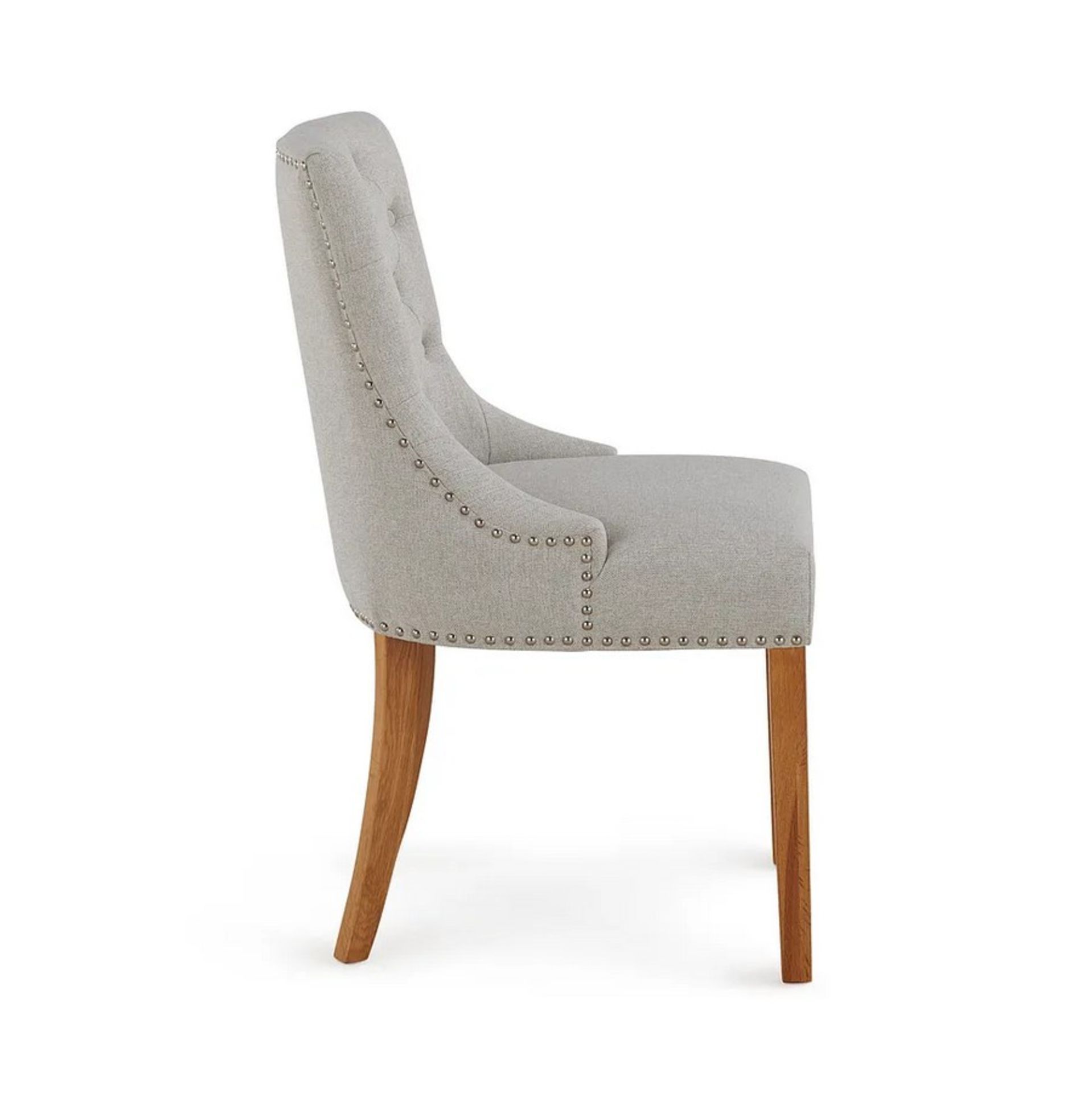 (24/Mez) Lot RRP £190. 2x Viven Button Back Chair In Cream Fabric RRP £95 Each. Dimensions: (H90x... - Image 3 of 13