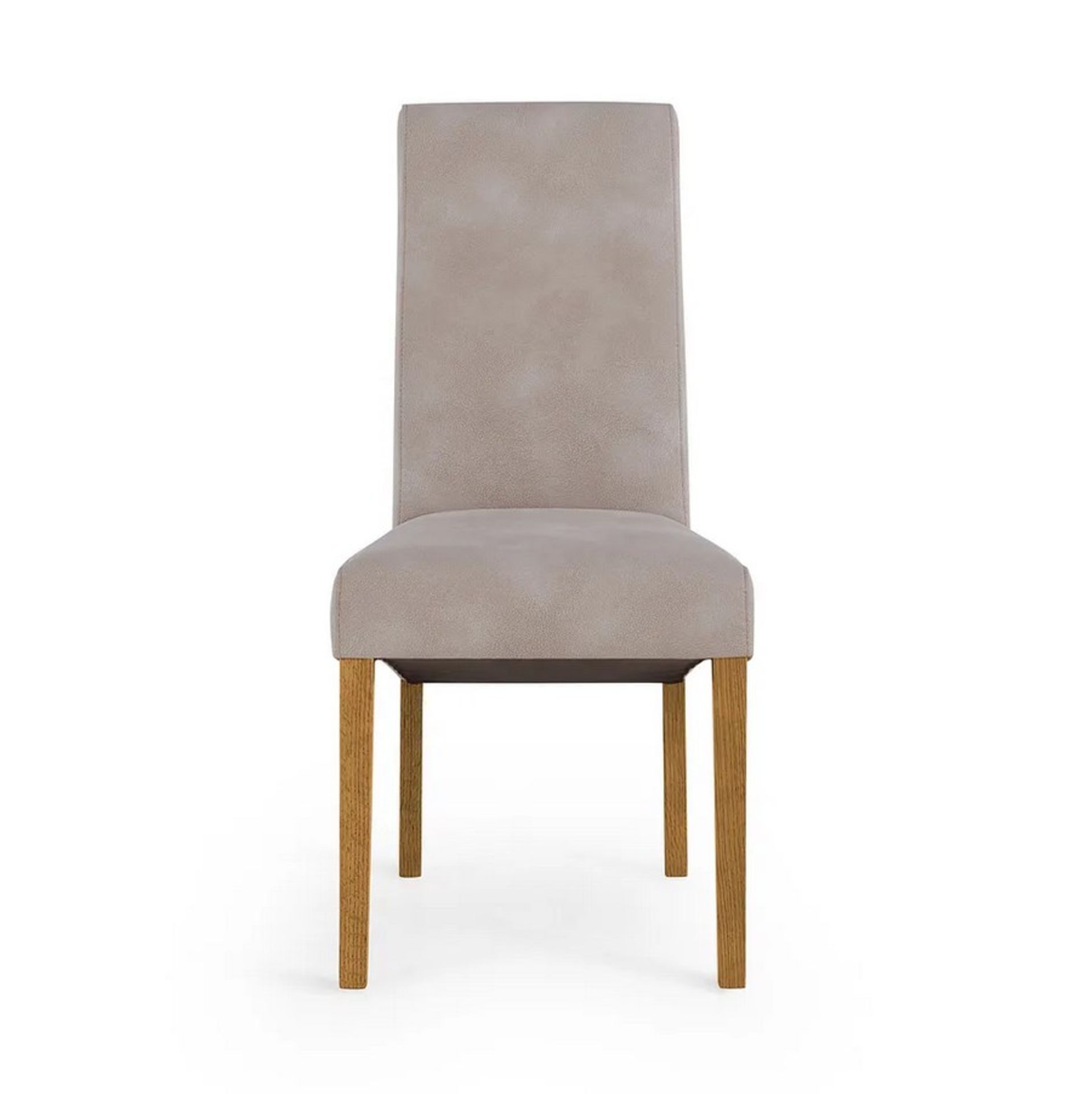 (27/Mez) Lot RRP £170. 2x Scroll Back Rustic Dappled Beige Fabric Dining Chair RRP £85 Each. Dime... - Image 2 of 12