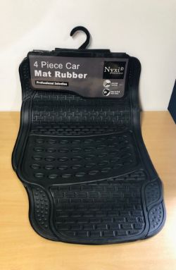 5 Packs of 4 Piece Car Mat Rubber Professional Selection Nyxi Anti Slip Backing