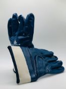 60 Pairs of Heavy Duty Blue Nitrile Work Gloves Delta Plus Chemical Proof RRP £270+