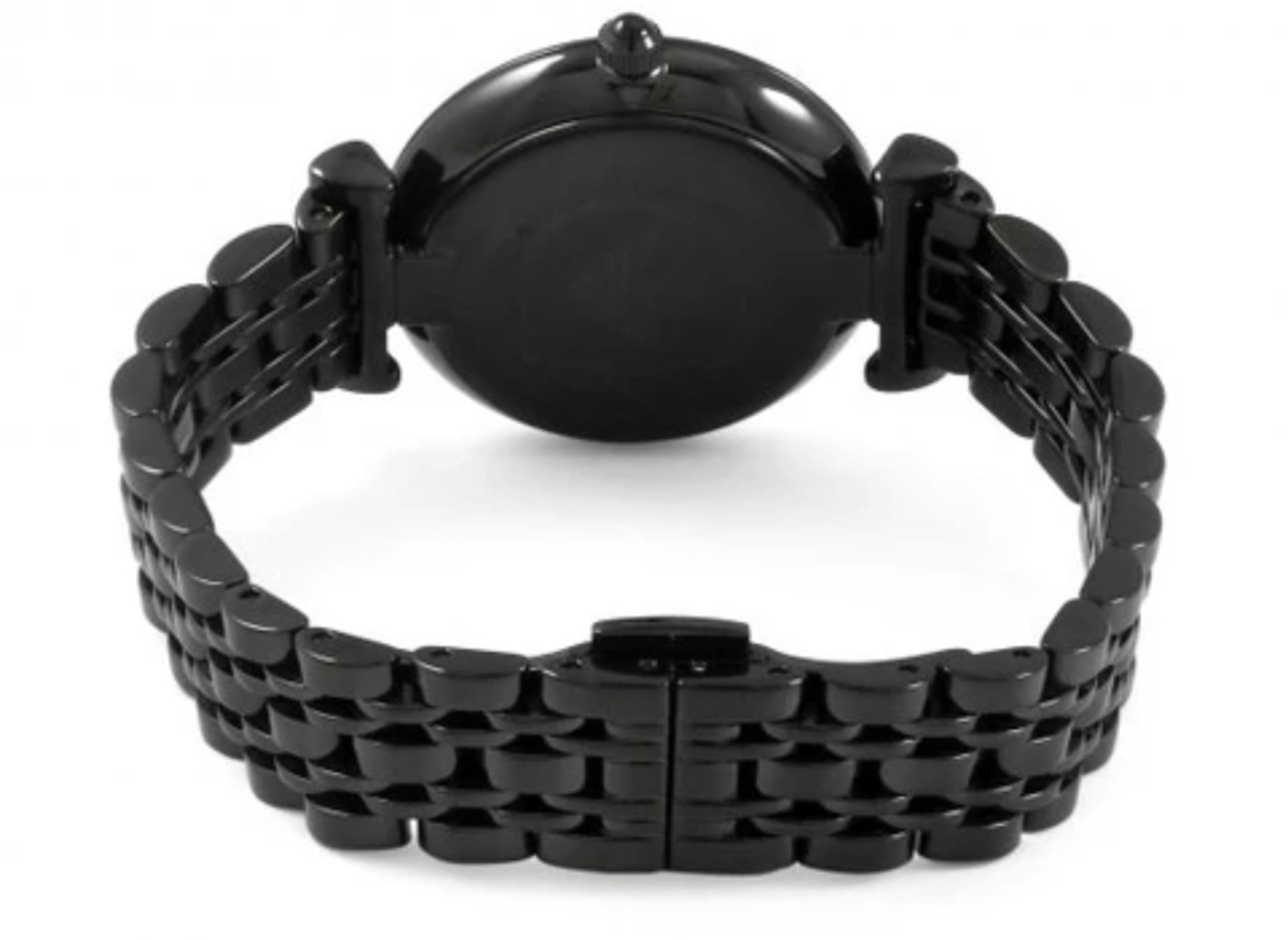 Emporio Armani AR11245 Ladies Black Dial Black Bracelet Quartz Chronograph Watch - Image 8 of 9