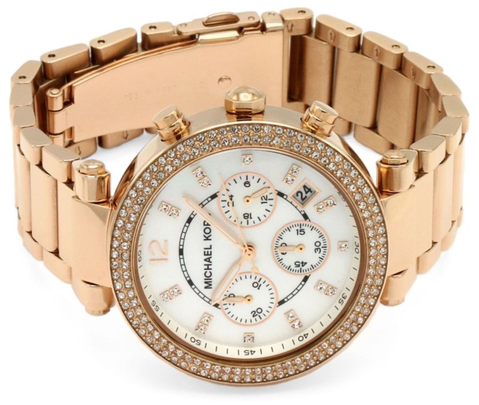 Ladies Michael Kors Parker Chronograph Watch MK5491 - Image 4 of 8