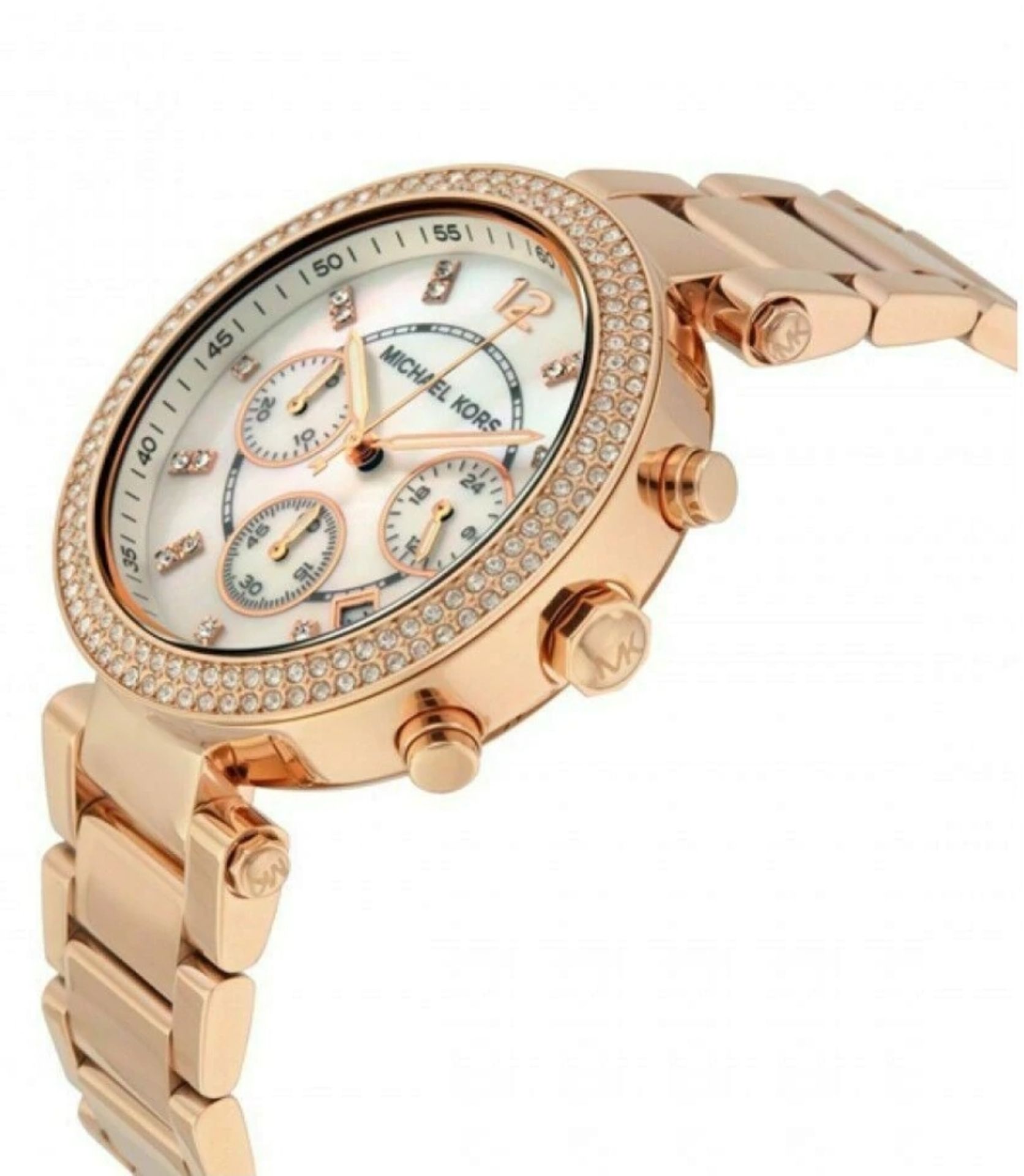 Ladies Michael Kors Parker Chronograph Watch MK5491 - Image 7 of 8