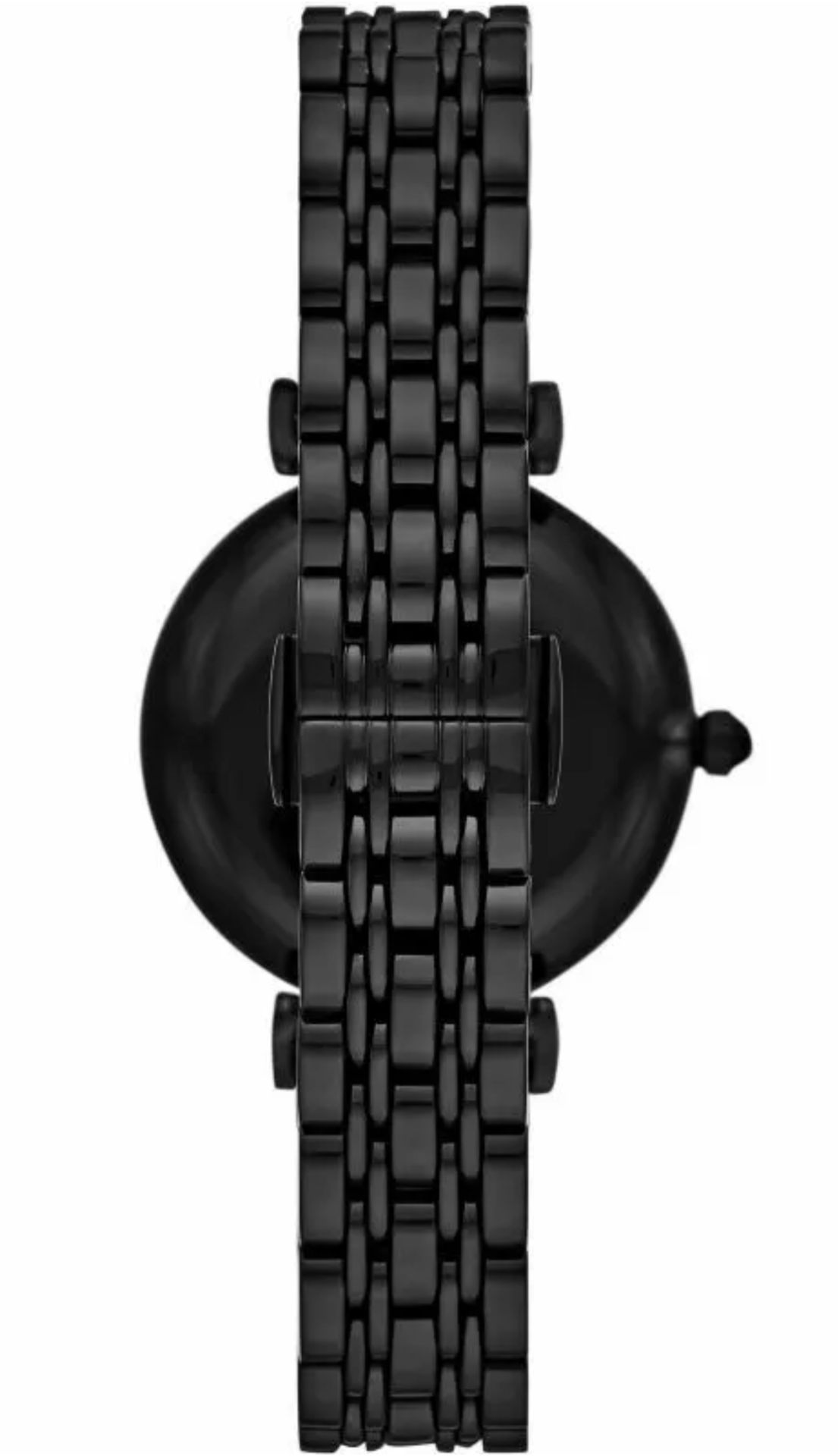 Emporio Armani AR11245 Ladies Black Dial Black Bracelet Quartz Chronograph Watch - Image 3 of 9