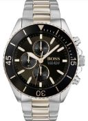 Hugo Boss 1513705 Men's Ocean Edition Two Tone Bracelet Chronograph Watch