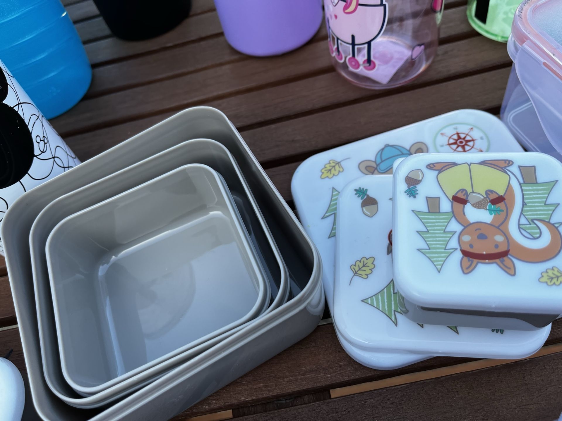 Job Lot - New & Used Plastic Containers, Tupperware & Drinks Bottles + Kids Bowls - Image 2 of 4