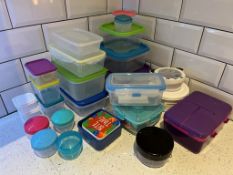 Large Collection of New & Used Food Containers, Lunch Boxes and Tupperware
