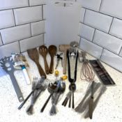 Domestic Homeware - Kitchen Utensils, Chopping Board, Ladle, Whisk, Temp Gauge, Meat Hammer ALL N...