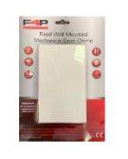 Wall Mounted mechanical Door Chime 80 DB Hardwire Bell RRP 18.99 ea.