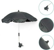 Clair de Lune Universal Waterproof Pushchair Parasol - Black RRP 12.99 ea.