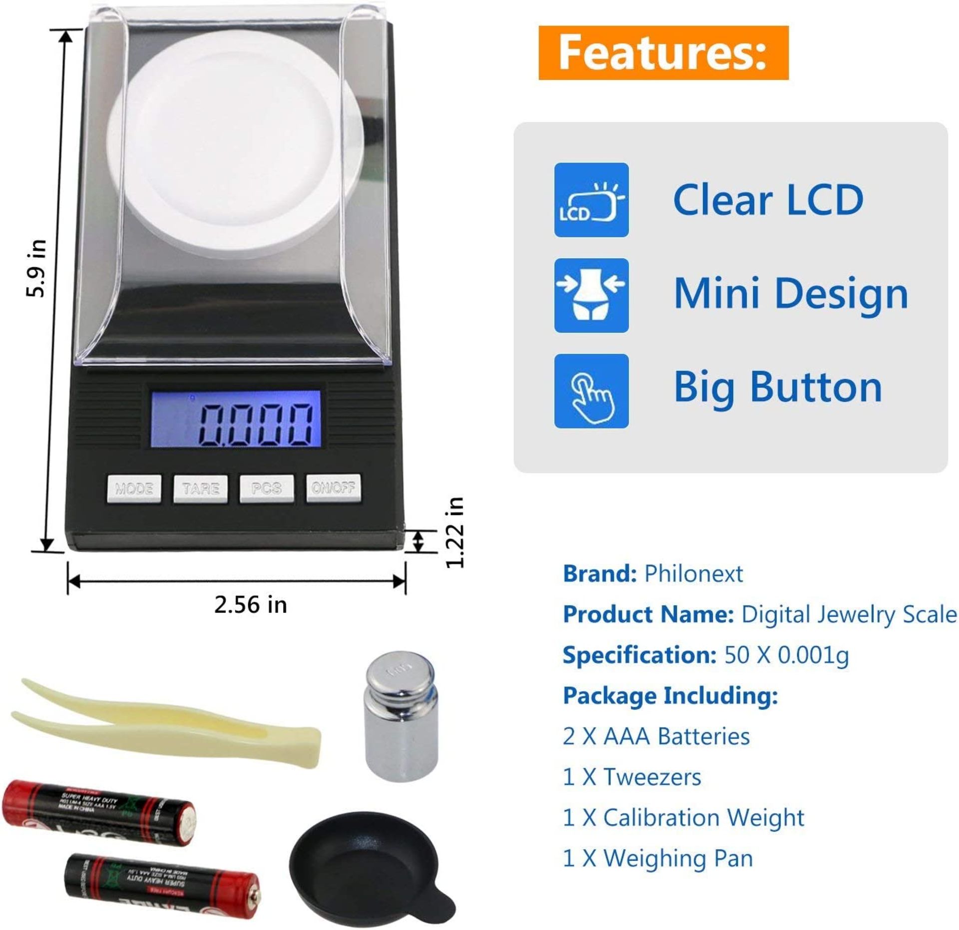 Professional Digital Mini Scale – TL Series - Image 2 of 4