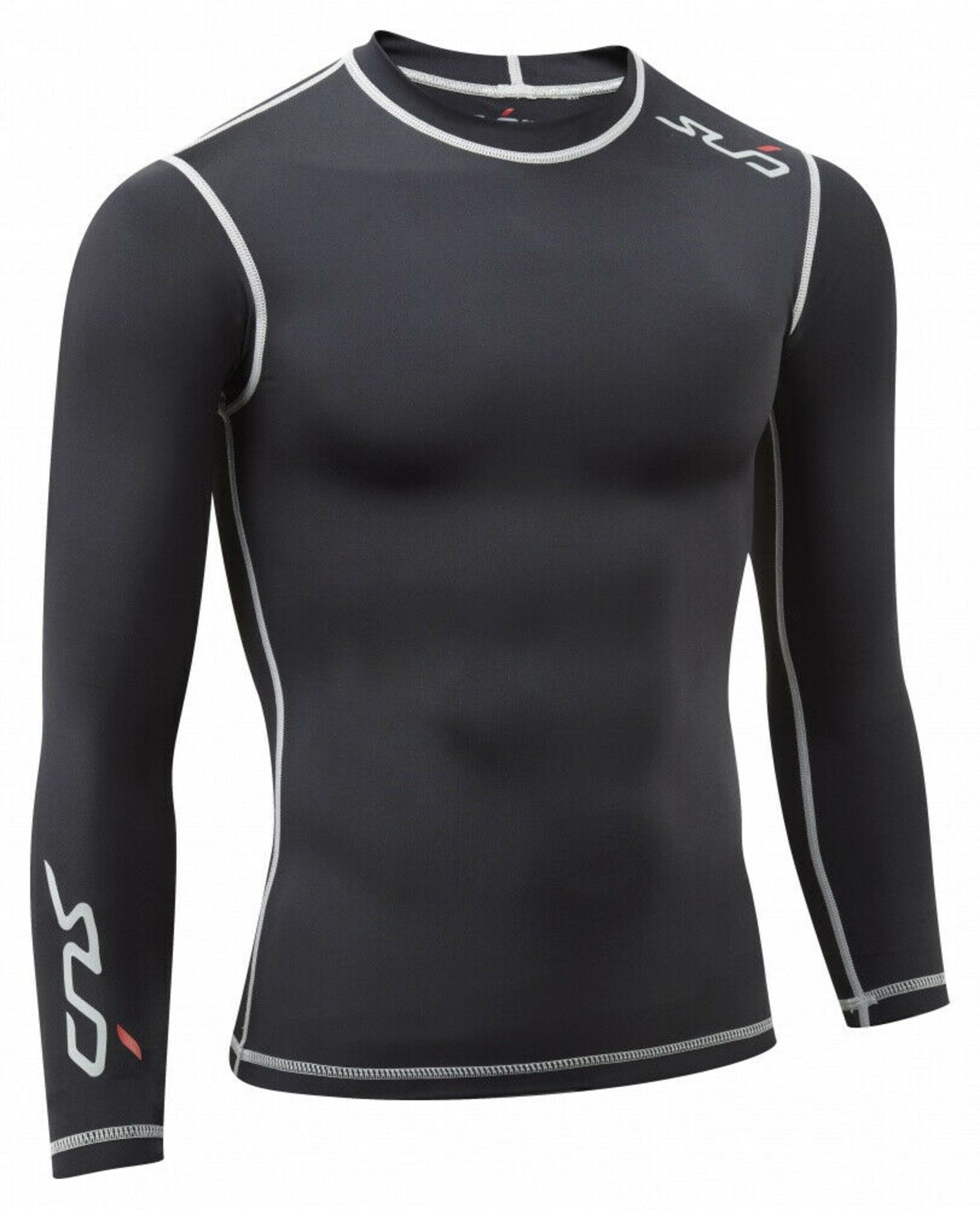 Medium - Sub Sports Men's Long Sleeve Compression Top Base Layer Crew Neck - RRP 14.99