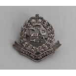 Royal Military Police Pin Badge White Metal