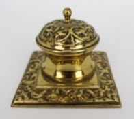 Brass Inkwell