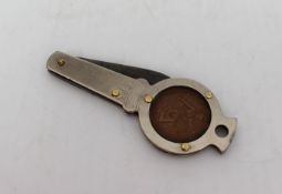 Vintage Lucky Farthing Pocket Knife Richards Sheffield