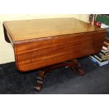 William IV Mahogany Drop Leaf Centre Table