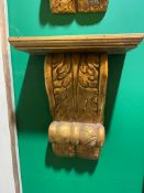 Pair of Vintage Giltwood Wall Brackets Corbels