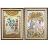 Pair of Framed Boehm Porcelain Plaques