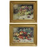 Pair of Signed Still Life Paintings Oil on Canvas
