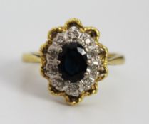 Sapphire & Diamond Ring