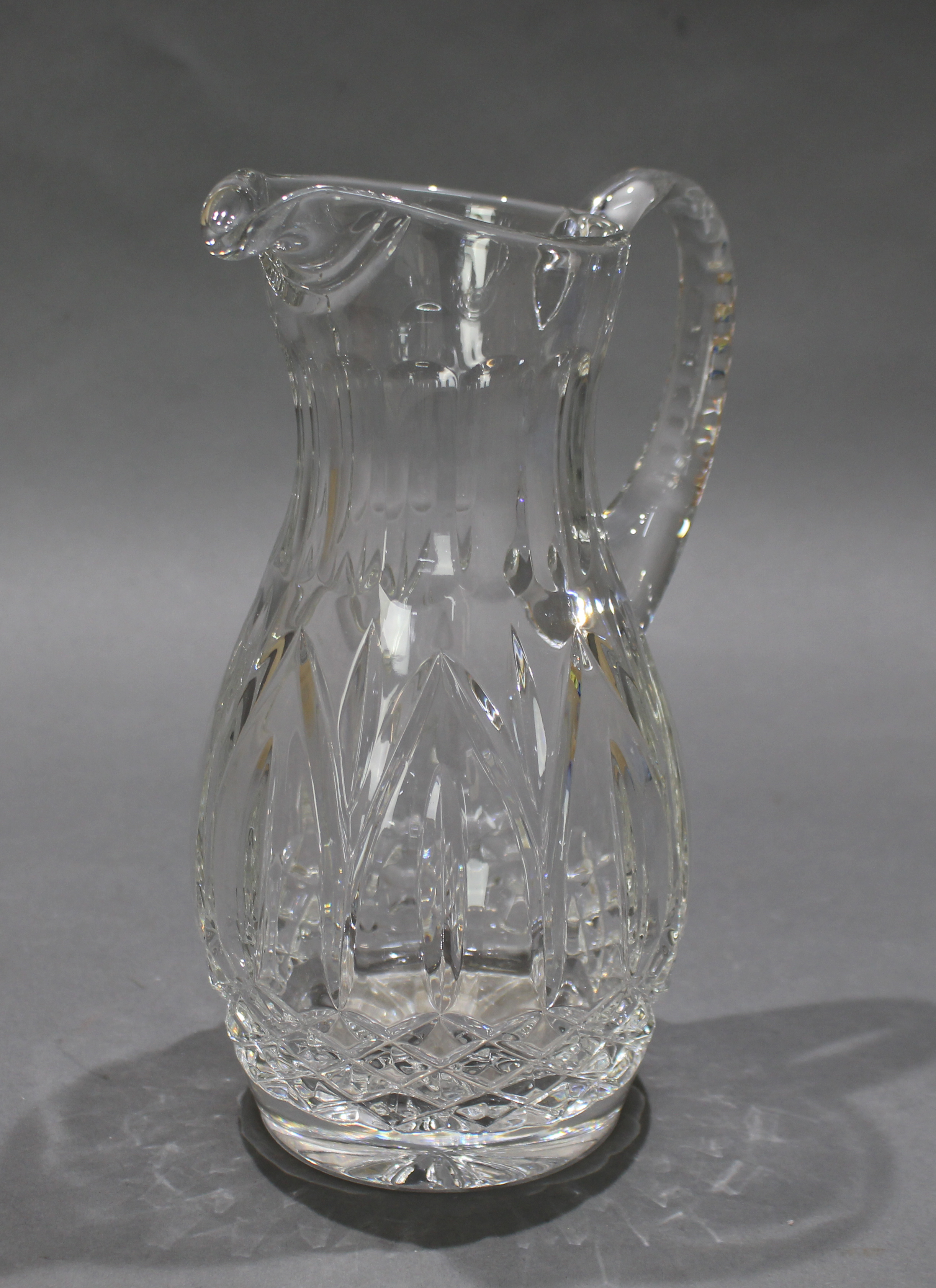 Vintage Crystal Cut Glass Tall Jug - Image 2 of 4