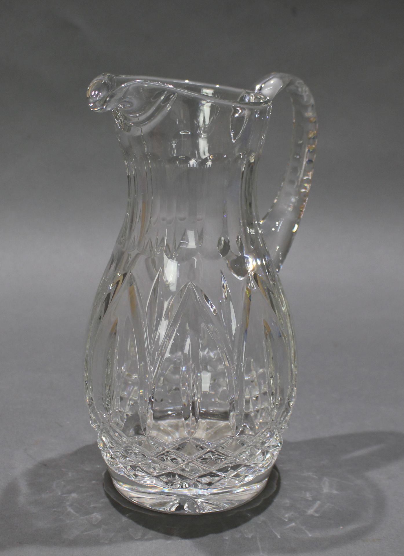 Vintage Crystal Cut Glass Tall Jug - Image 2 of 4
