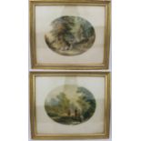 Pair of Antique Victorian Le Blond Prints