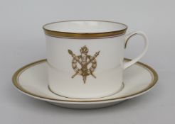 Royal Worcester Commemorative Tea Cup & Saucer Retailed by Harrods