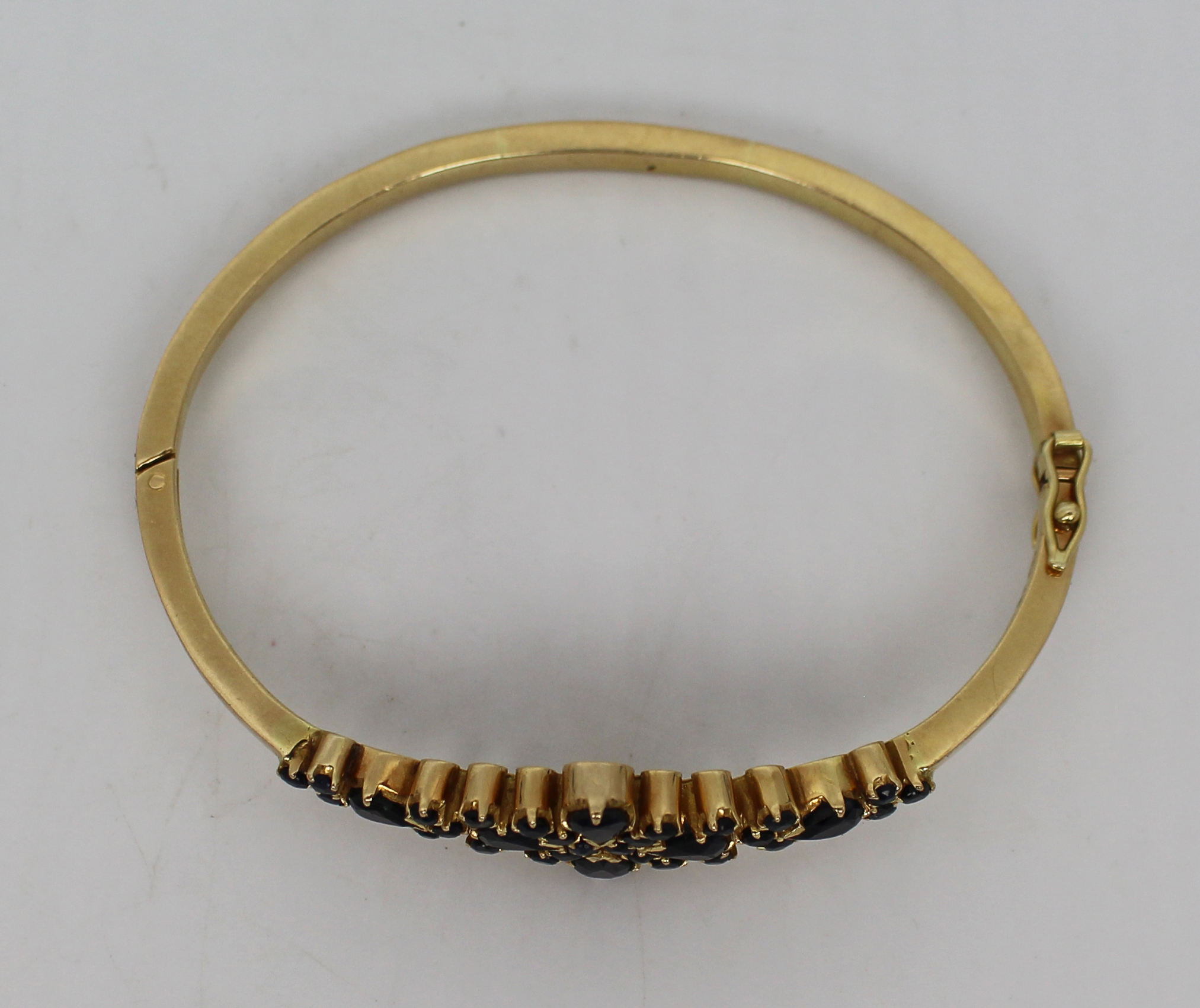 Russian Sapphire 18ct Gold Bracelet - Image 2 of 4