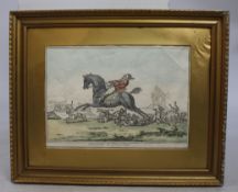 Hounds in Full Cry"" Antique Hunting Print