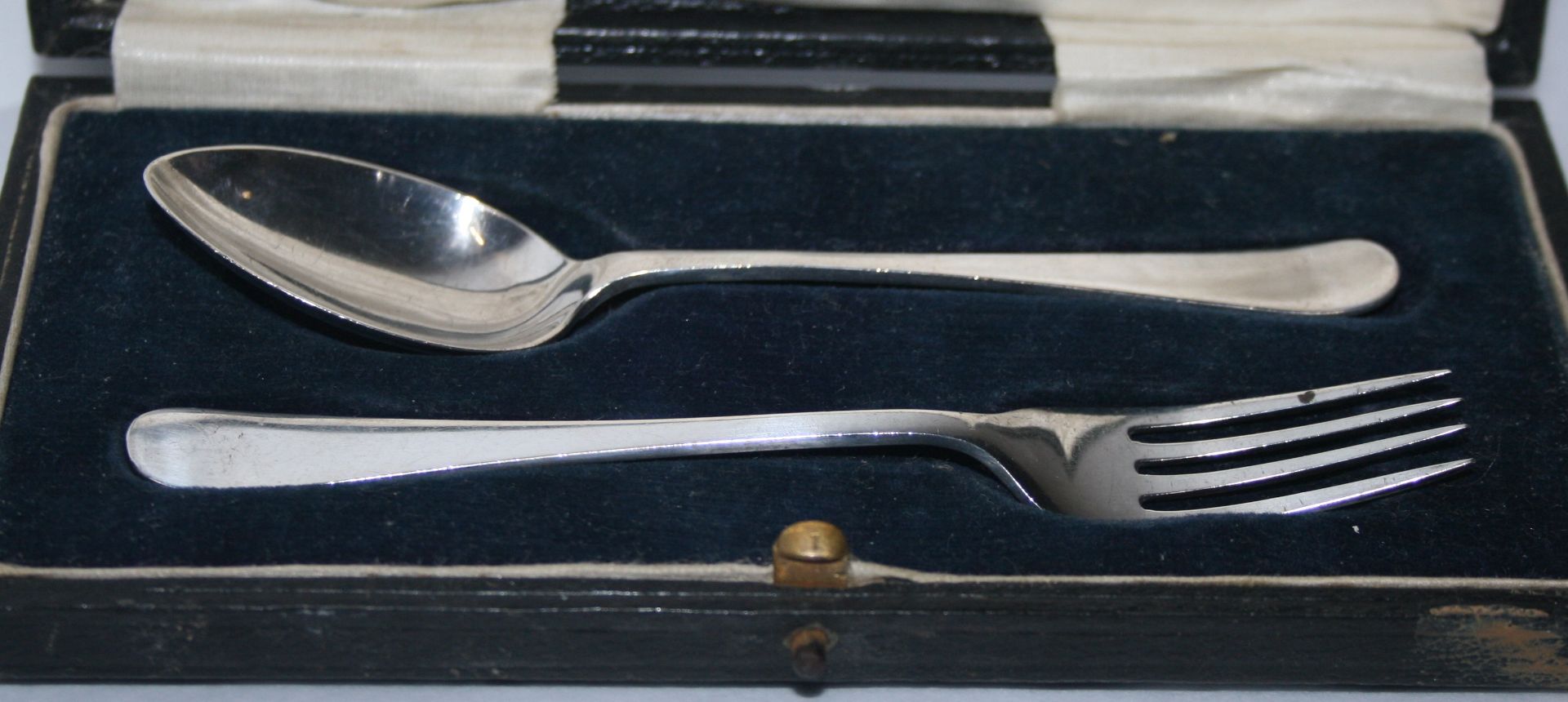 Silver Cased Christening Spoon & Fork Sheffield 1917 - Image 2 of 2