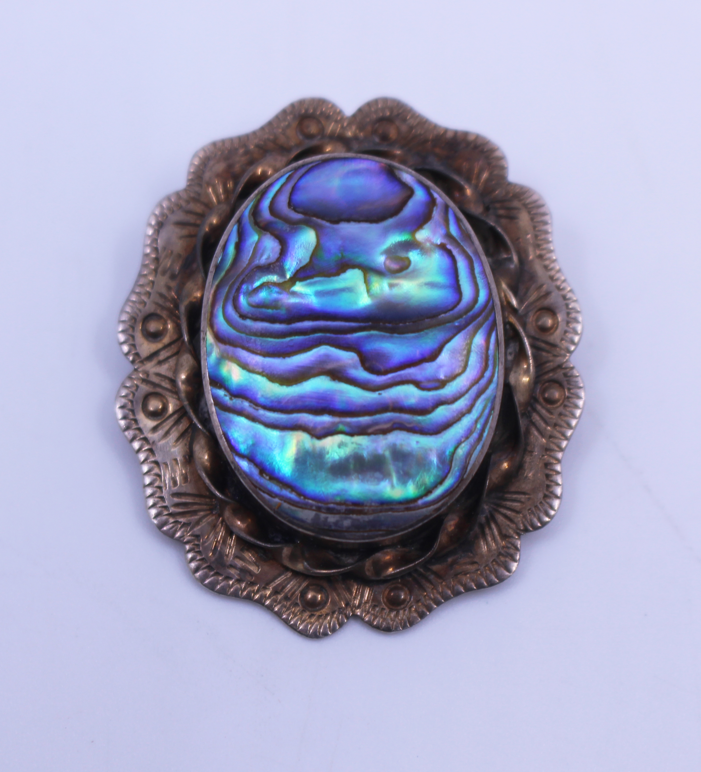 Sterling Silver Abalone Brooch - Image 2 of 4
