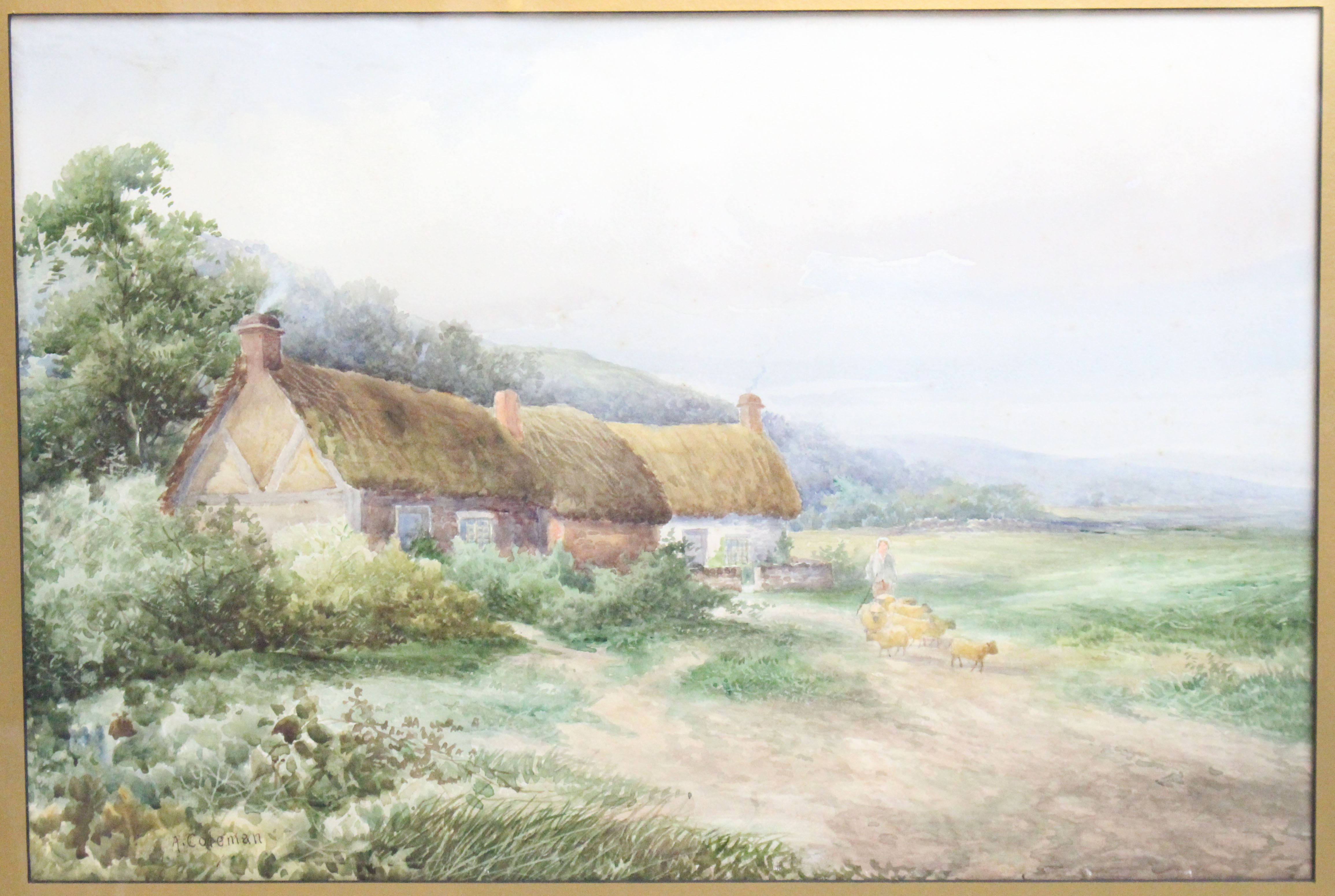A.Coleman Country Landscape Watercolour c.1895 - Image 2 of 3