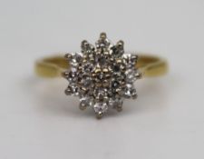 Diamond Cluster Ring