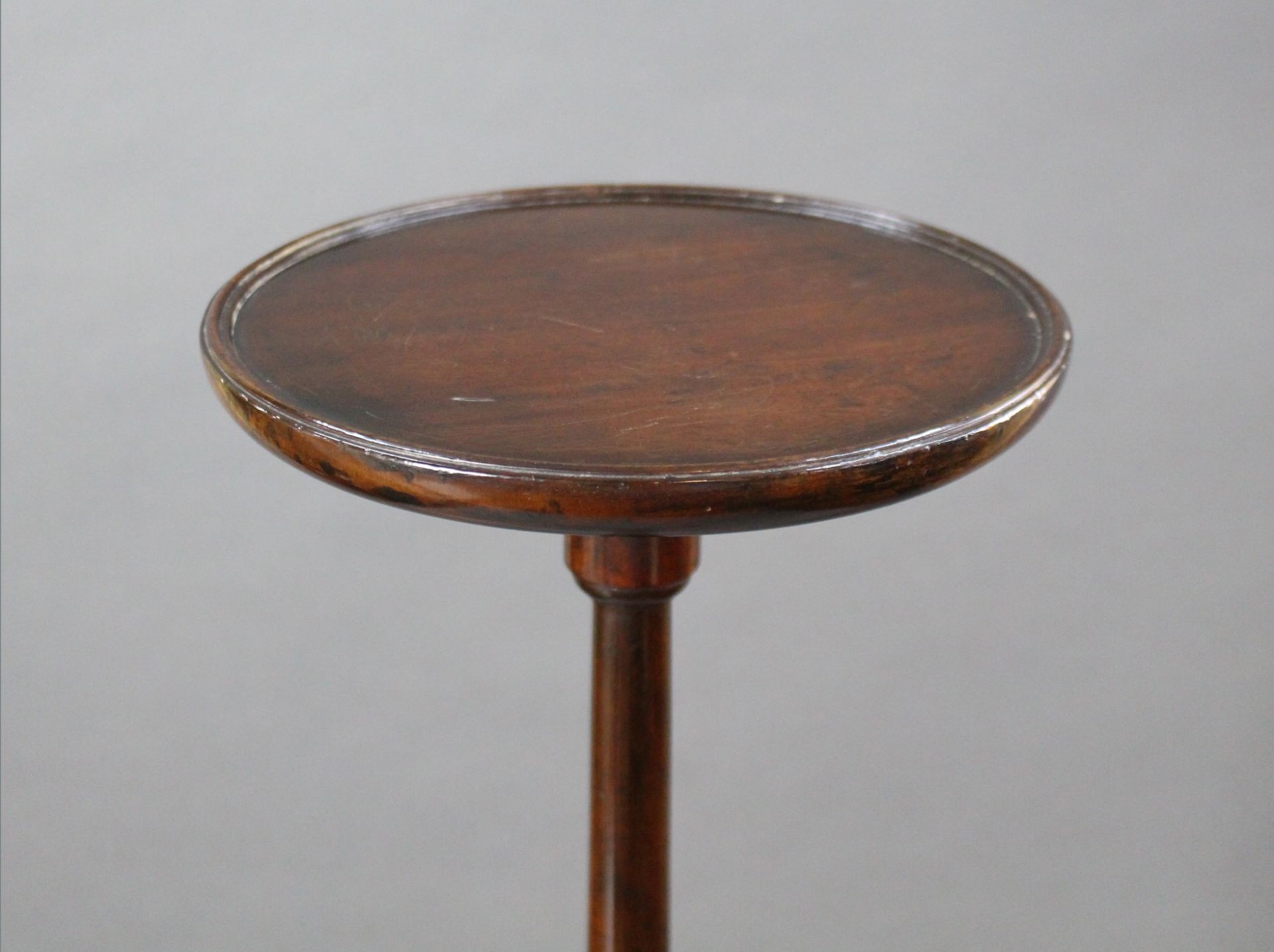 Antique Slender Georgian Mahogany Pedestal - Image 3 of 6