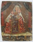 Antique Icon Painting on Canvas