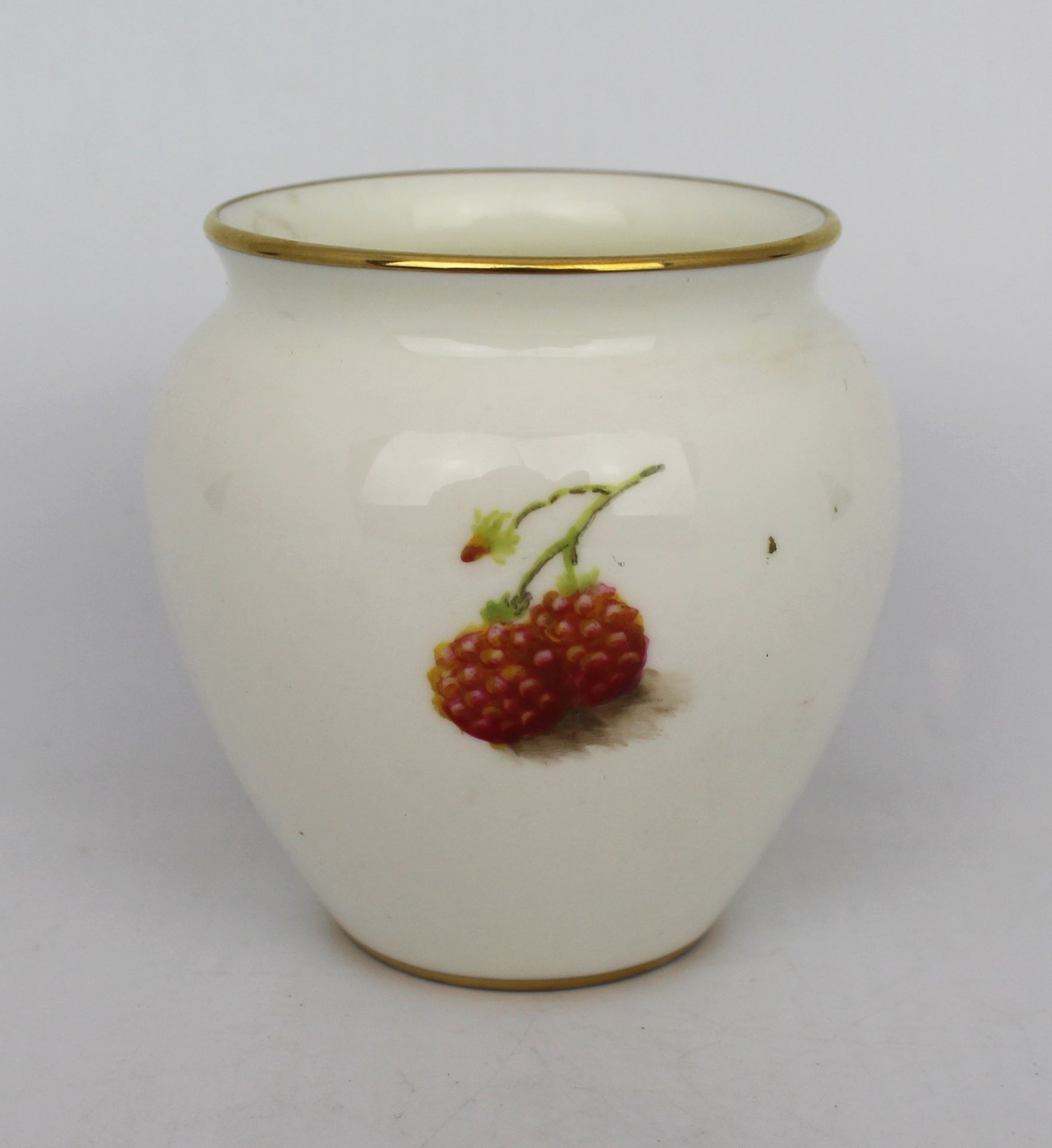 Mid 20th c. Royal Worcester Hand Painted Fruit Vase - Image 4 of 6