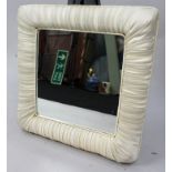 Square Mirror with Padded Upholstered Frame