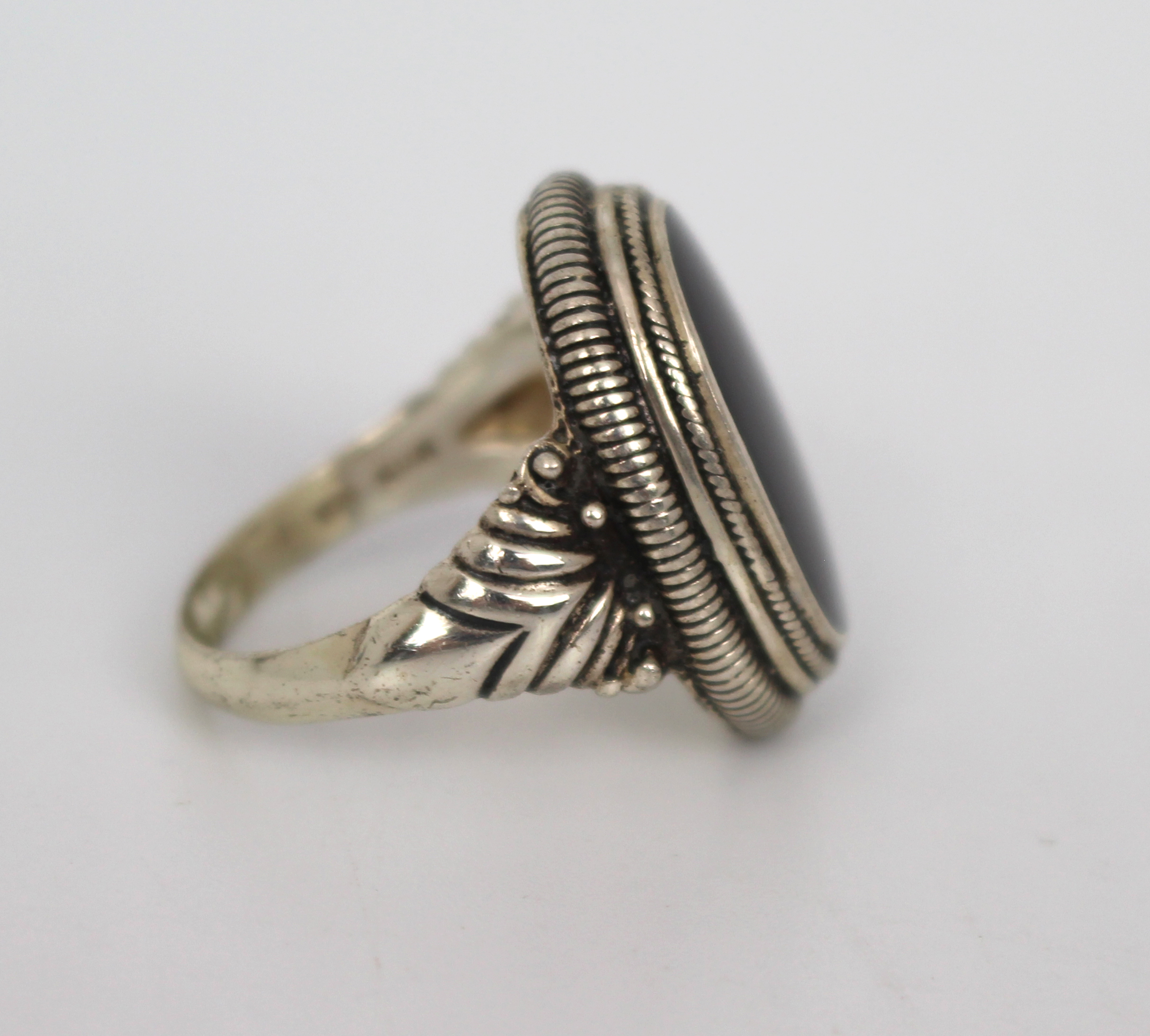 Onyx Silver Ring - Image 2 of 3