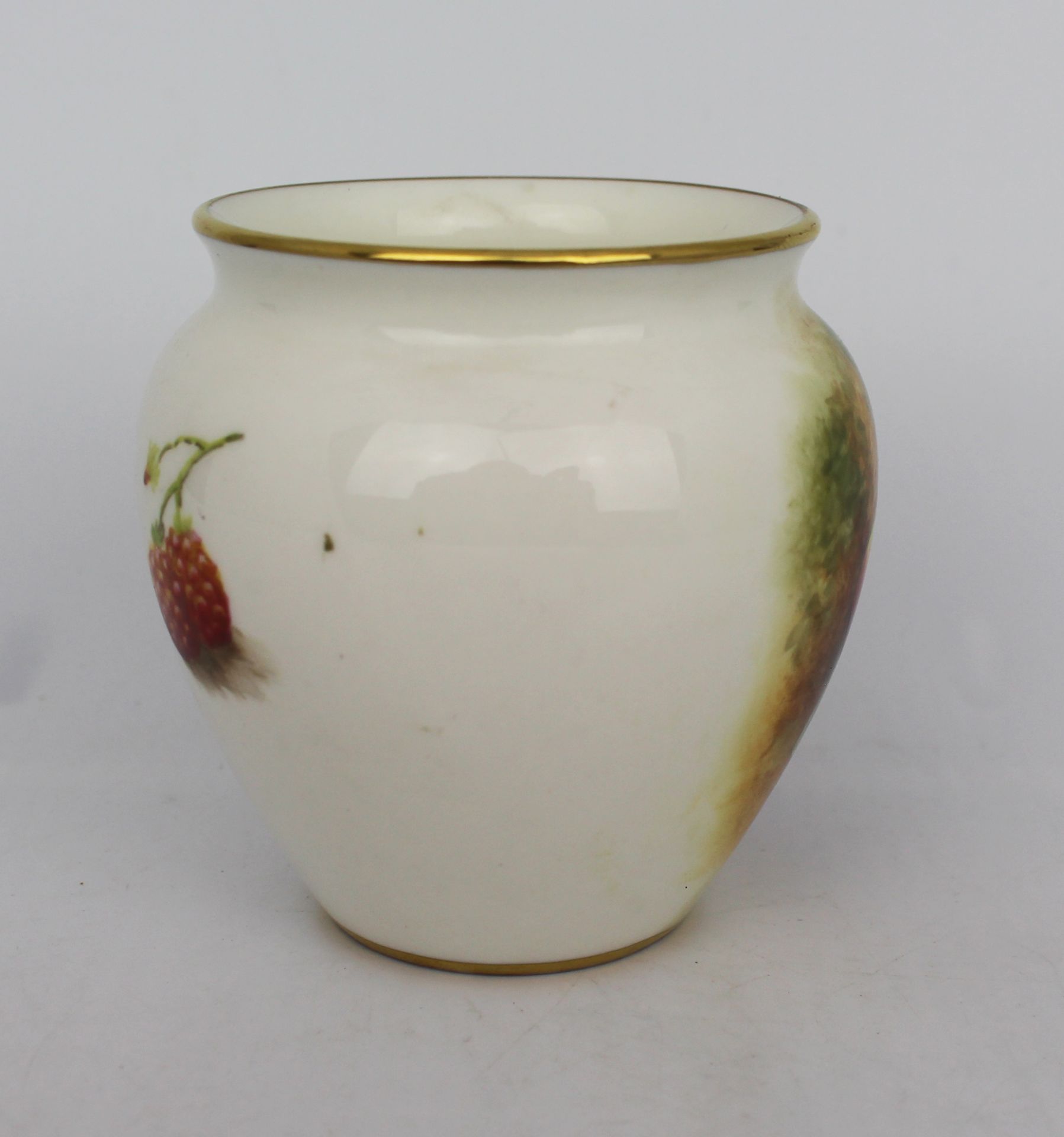 Mid 20th c. Royal Worcester Hand Painted Fruit Vase - Image 3 of 6