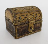 Vintage Brass Miniature Treasure Chest