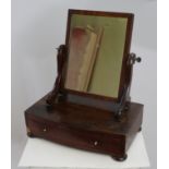 Antique Regency Mahogany Toilet Mirror