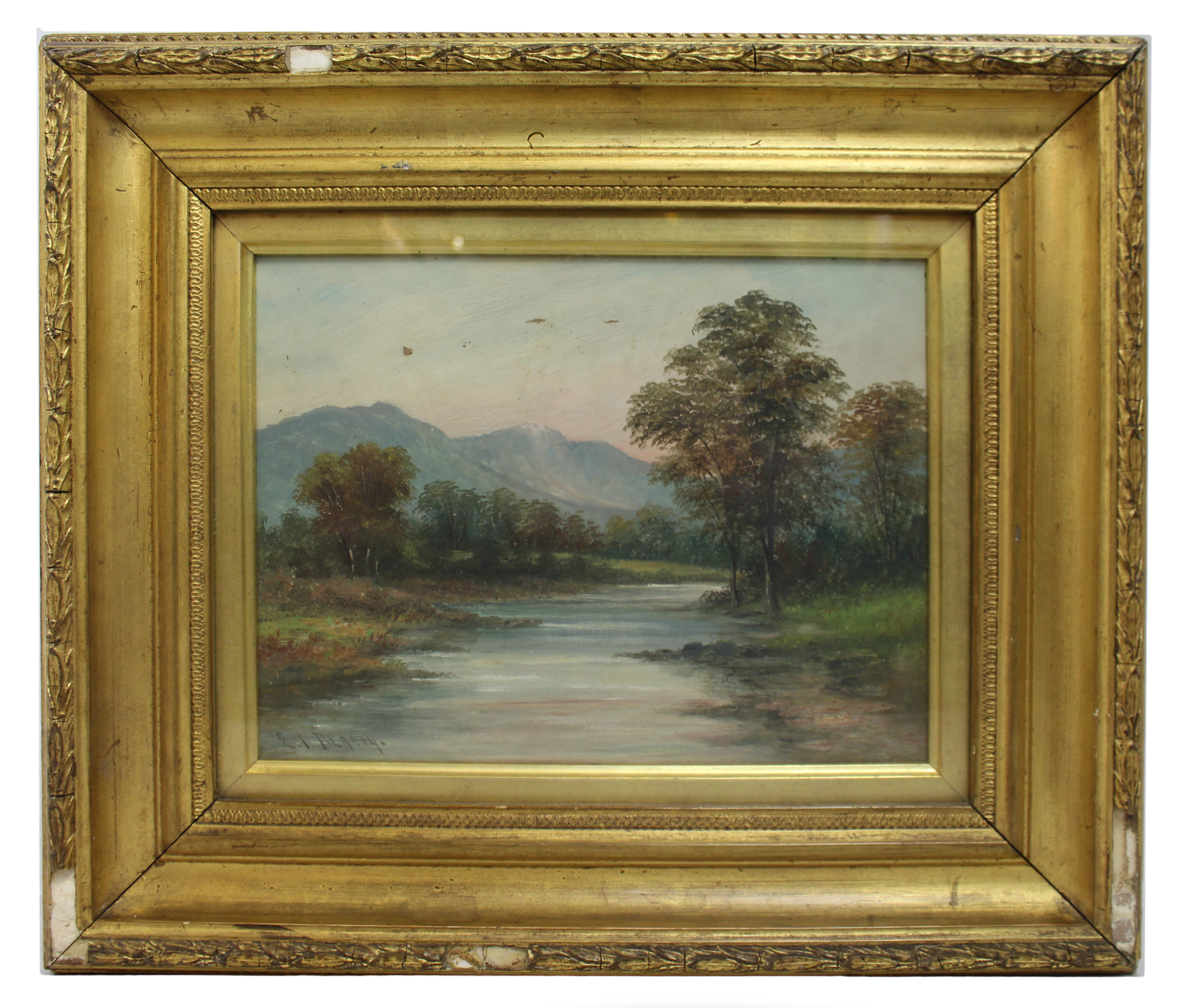 Late 19th c. Landscape by E.J.Bladon (British)