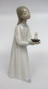 Lladró Figurine Girl in Nightdress with Chamberstick