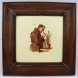 Victorian Framed Franciscan Friar Tile