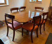 Antique George IV Breakfast Table & 6 Chairs