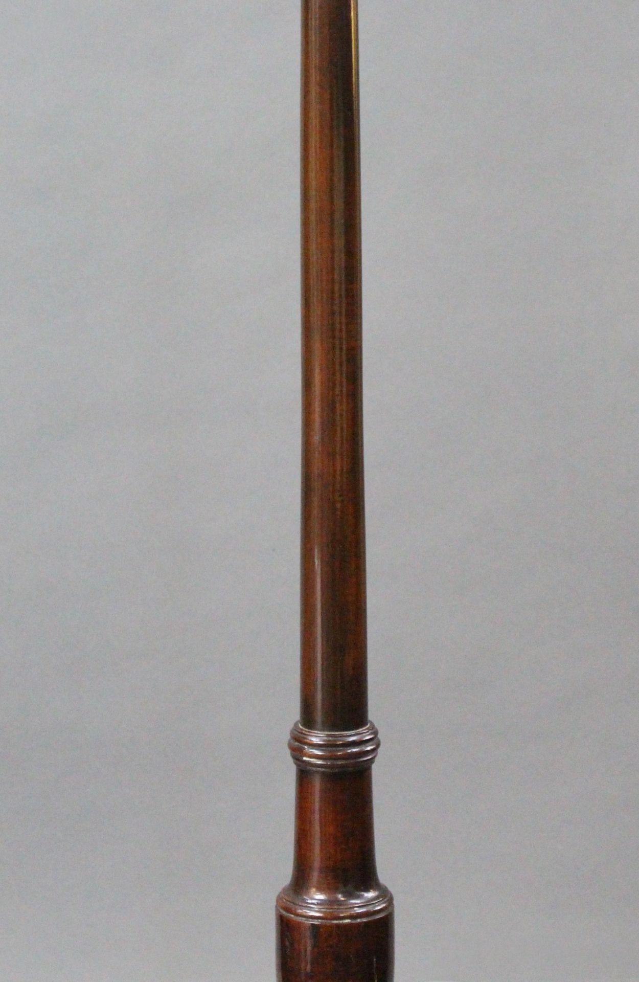 Antique Slender Georgian Mahogany Pedestal - Image 5 of 6