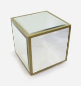 Bevelled Mirror Display Cube