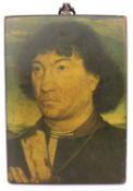 Hans Memling Portrait of a Man Panel Style Wall Hanging