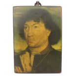 Hans Memling Portrait of a Man Panel Style Wall Hanging